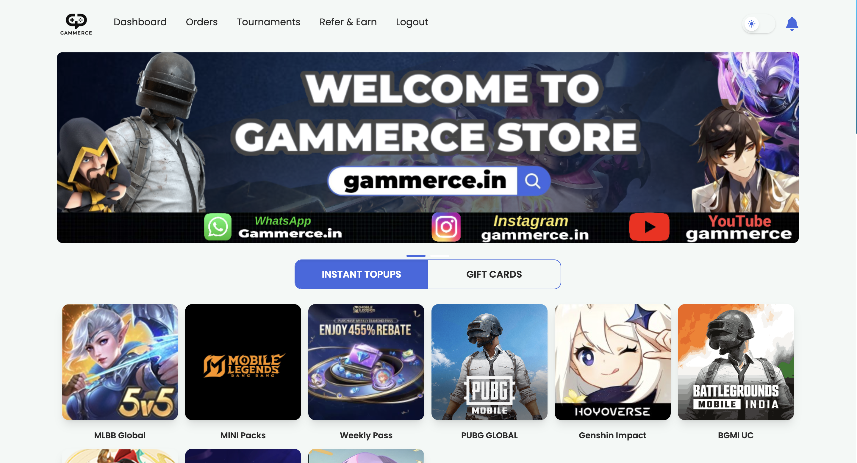 Gammerce Gaming Platform